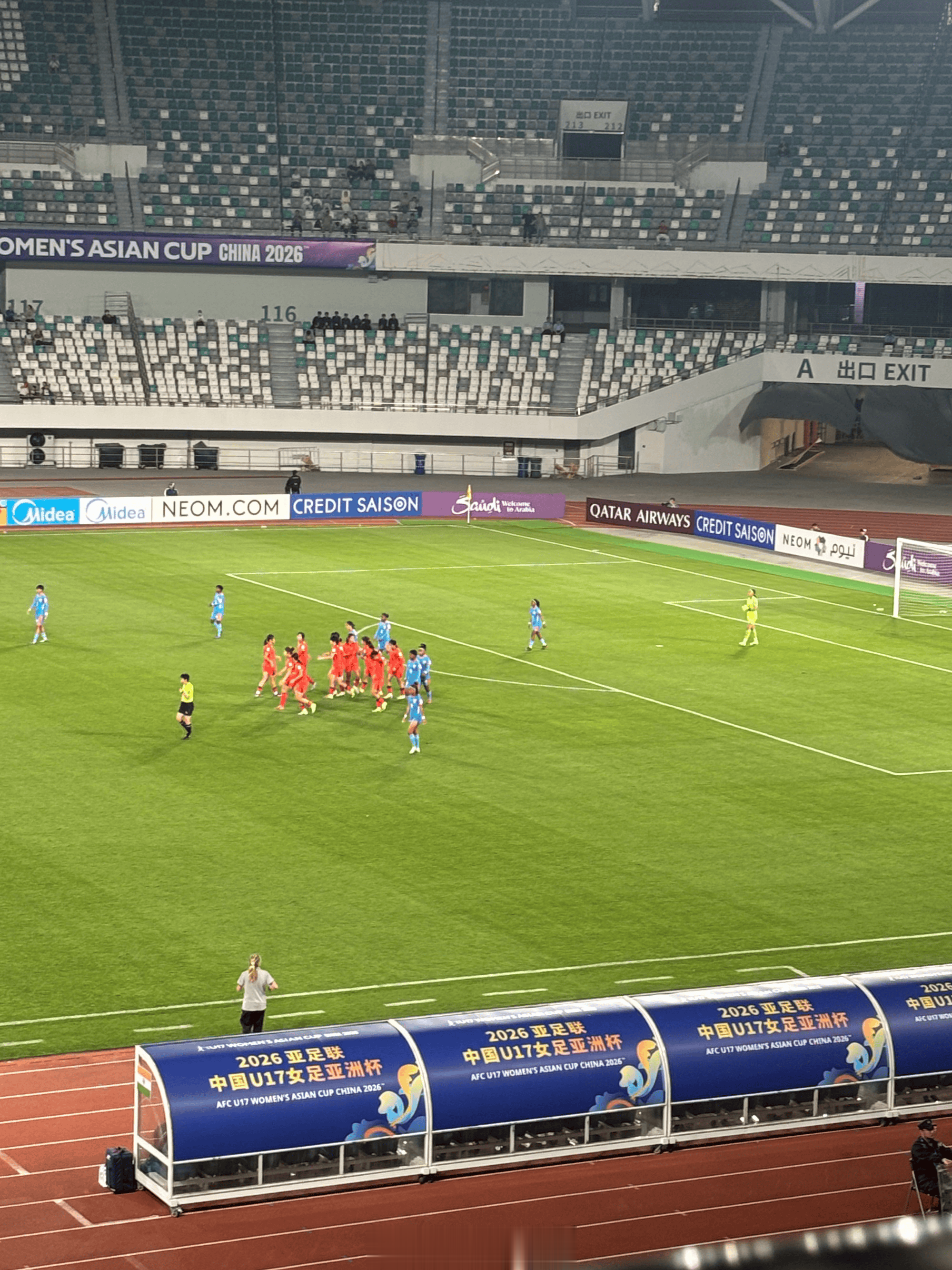 U17女足3-0印度晋级亚少赛四强，同时获得世少赛资格
