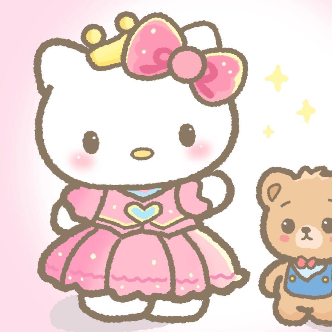 Kitty敲甜情侣头像hellokitty头像|卡通情头|优质情头|可爱情侣头像