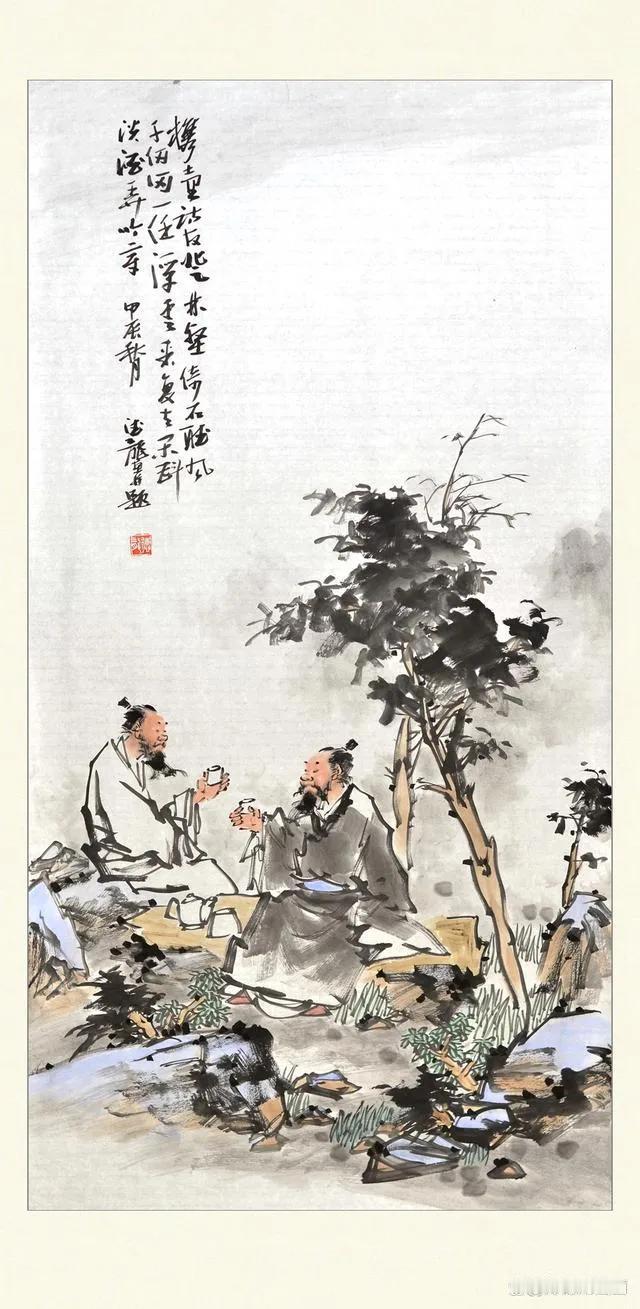 上联：常贪山水宜人色
下联：[比心]

网络图片诚谢侵删