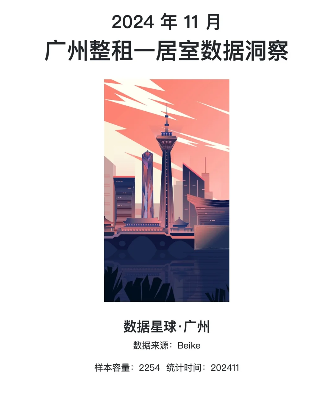2024 年 11 月|广州整租一居室数据洞察