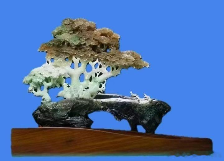 【昨日精彩今天依然】1精品独山玉摆件《采薇归来》，2极品独山玉摆件《荷韵》，34