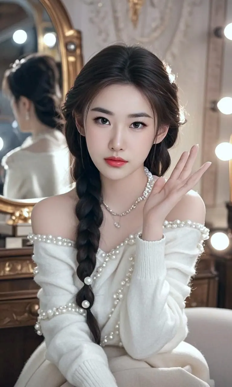 AI甜心辫发少女