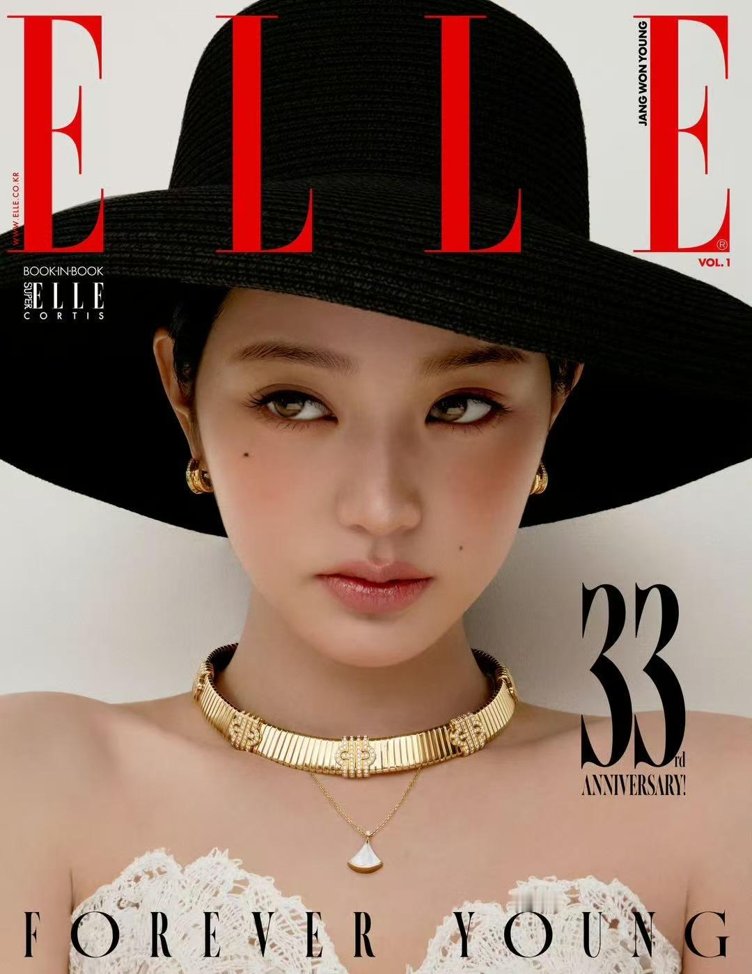 张元英elle十一月刊封面张元英elle杂志大片张元英elle杂志大片，美，[期