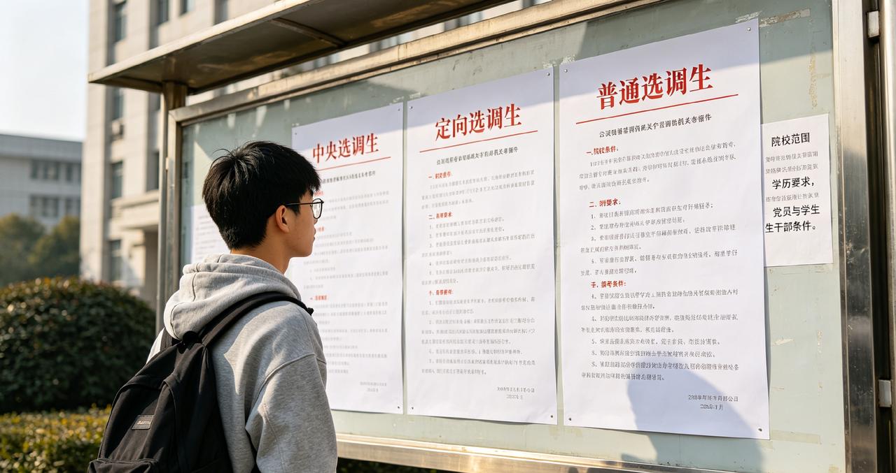 听闻中央选调生仅能从30多个名校中获推荐，其编制归属中央部委，仅会短期于县乡挂职