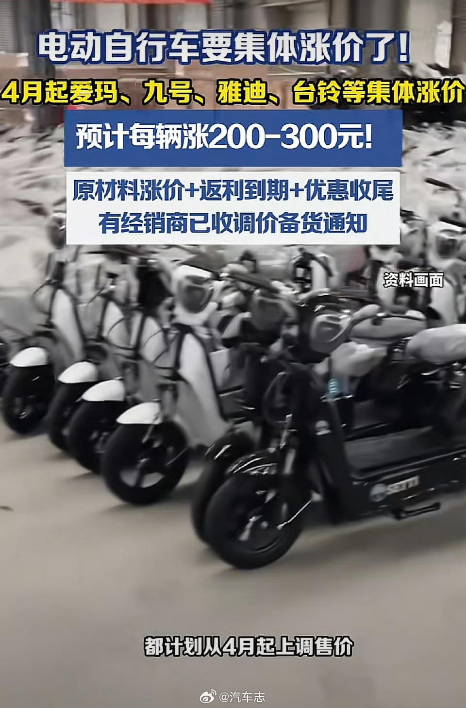 电动车涨价原因原材料涨价，终端价格也上来了涨的还有石油、内存条、黄金……. 