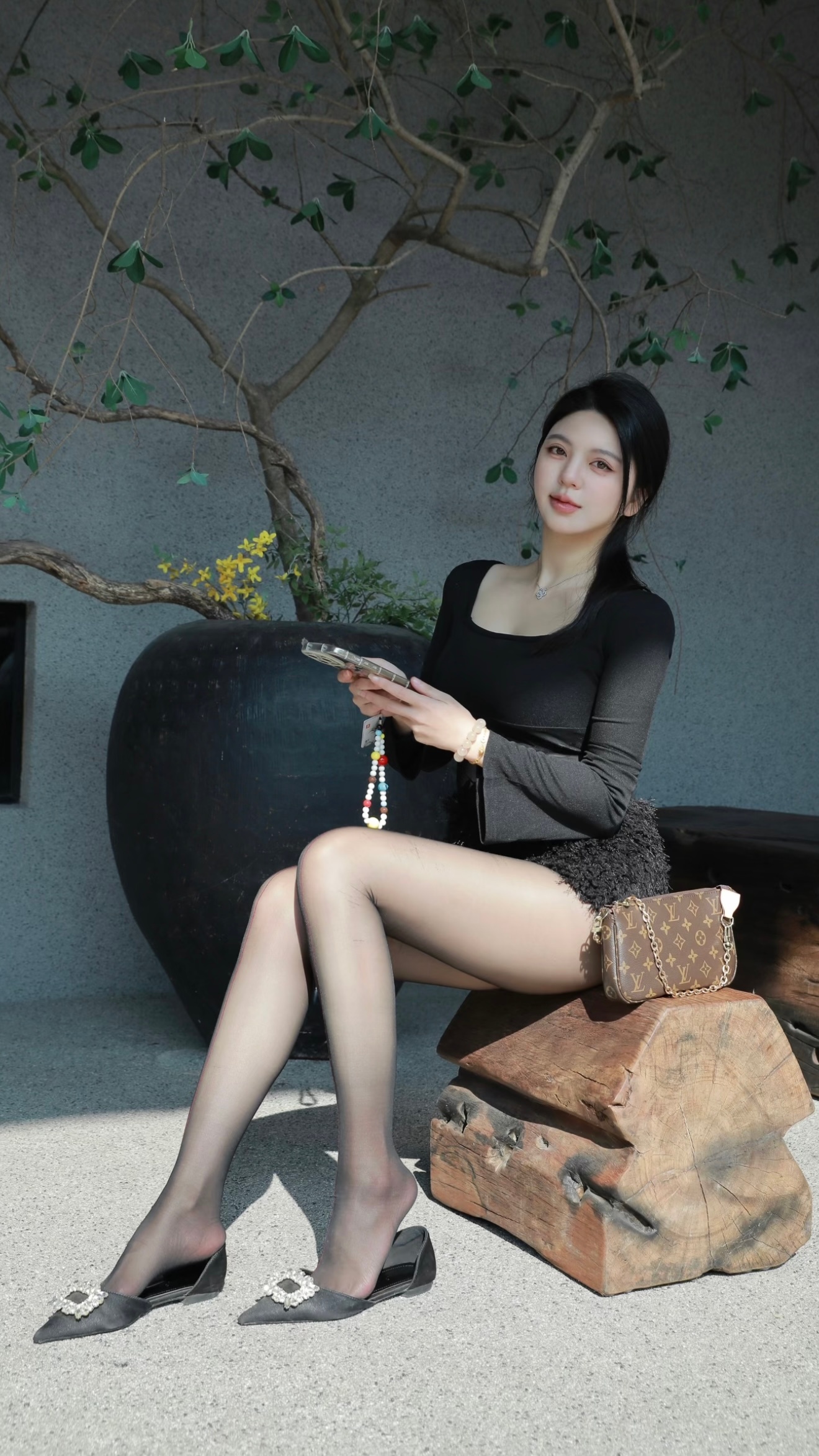 ootd 黑色系御姐 