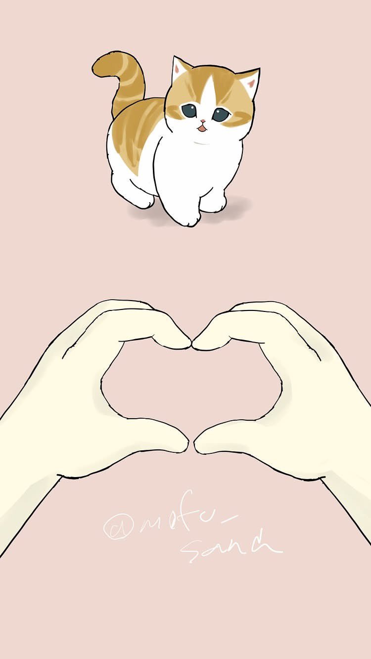 今天是世界爱猫日对你的猫咪好好呵护吧画师mofu_sand 