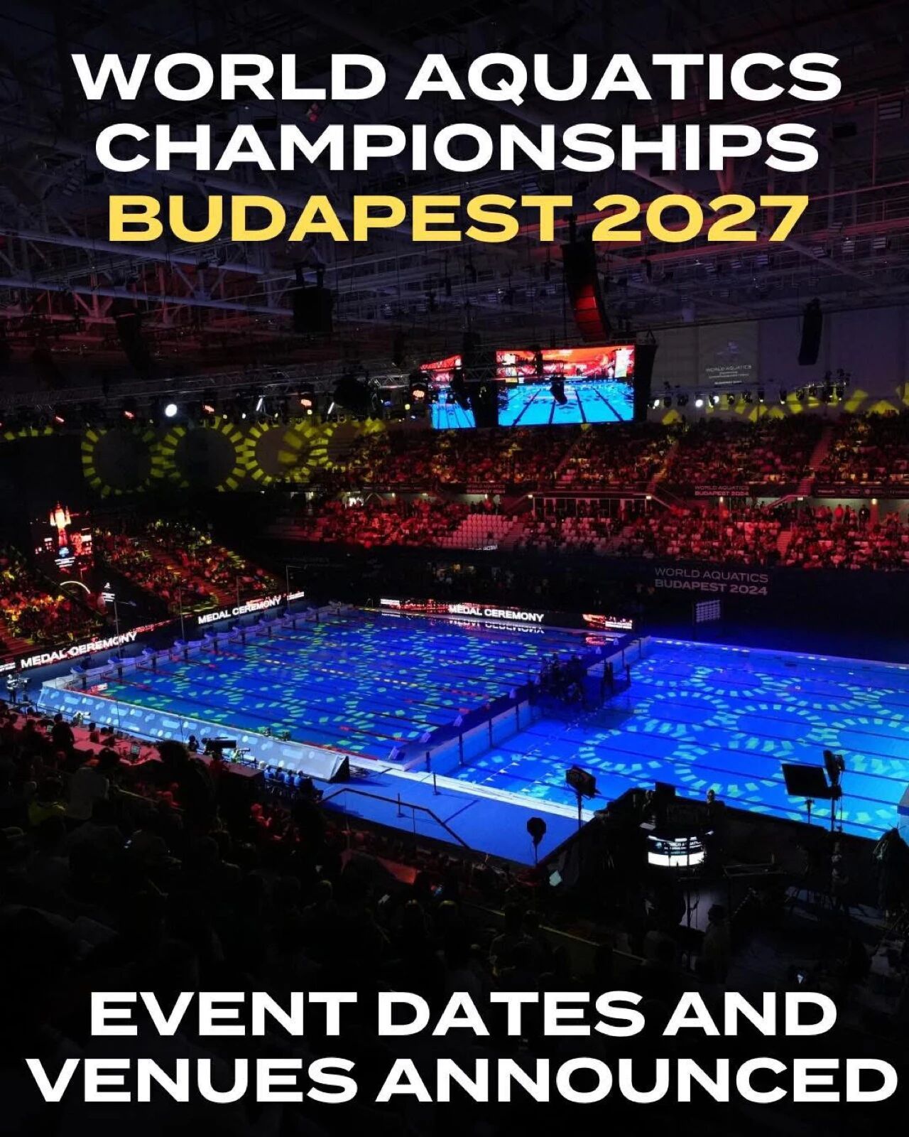 SWim进行时  『8874』2027布达佩斯世界泳联游泳世锦赛⌚时间：2027