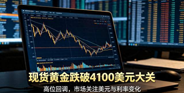 重磅！现货黄金跌破4100美元，黄金迎来大回调，普通人别盲目抄底