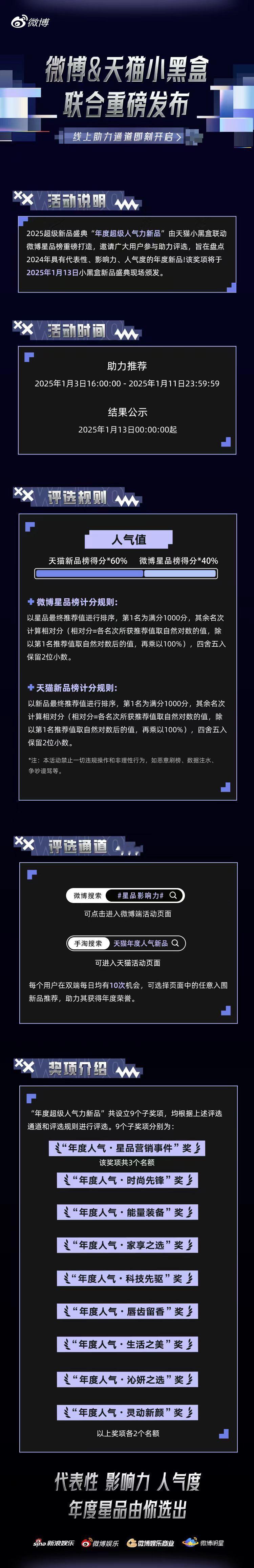 2025超级新品盛典天猫小黑盒NEWty 