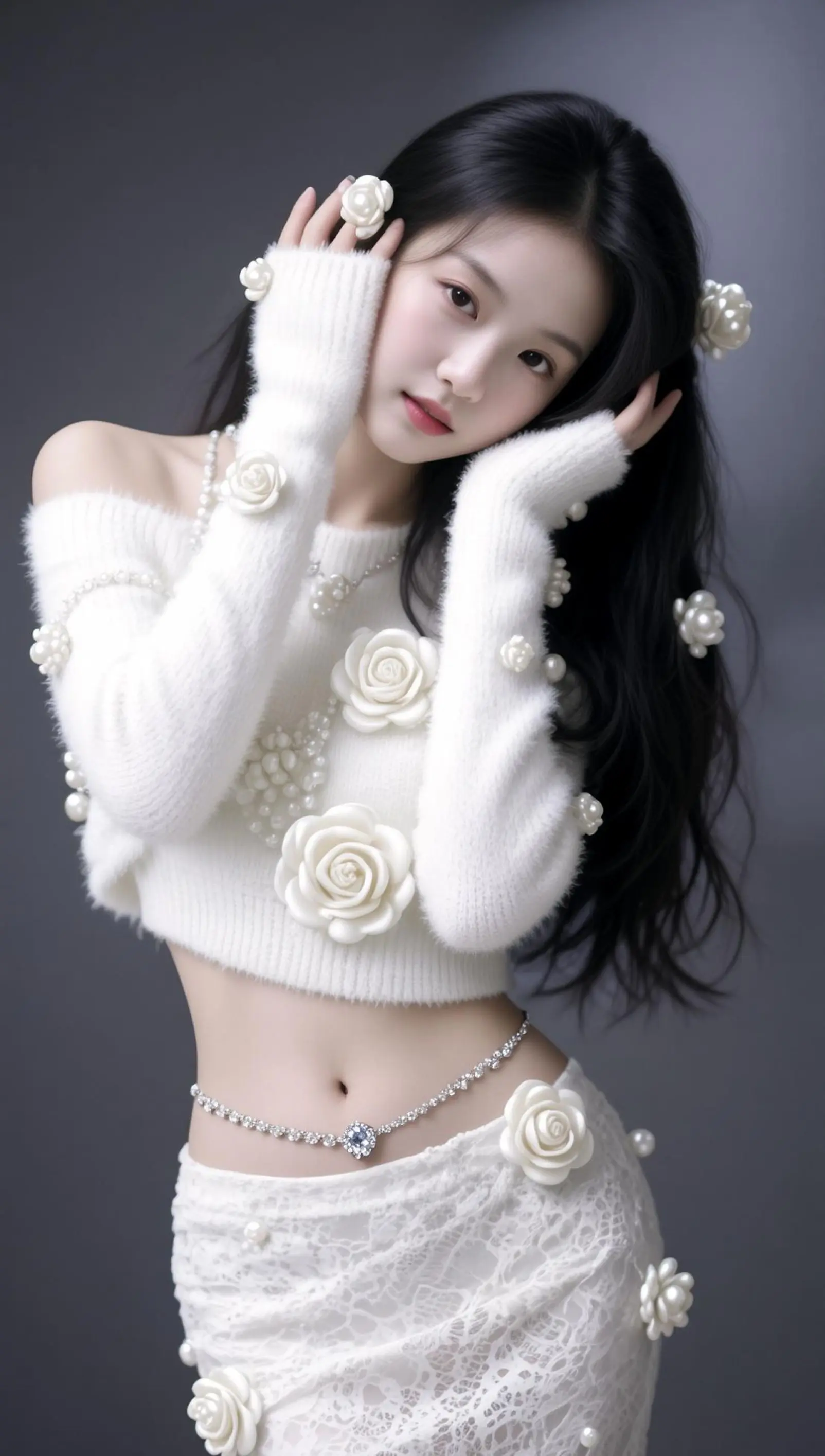 AI珍珠花写真 ai创作