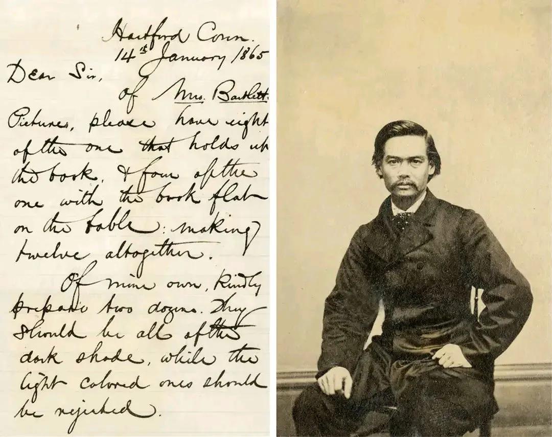 1847年4月12日‌，‌容闳‌（Yung Wing）与几位中国青年一同启程前往