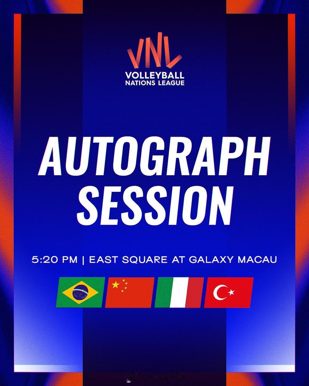 ✍️ 与四强队伍见面！🤩近距离接触 VNL Finals 球星的机会来了。📍