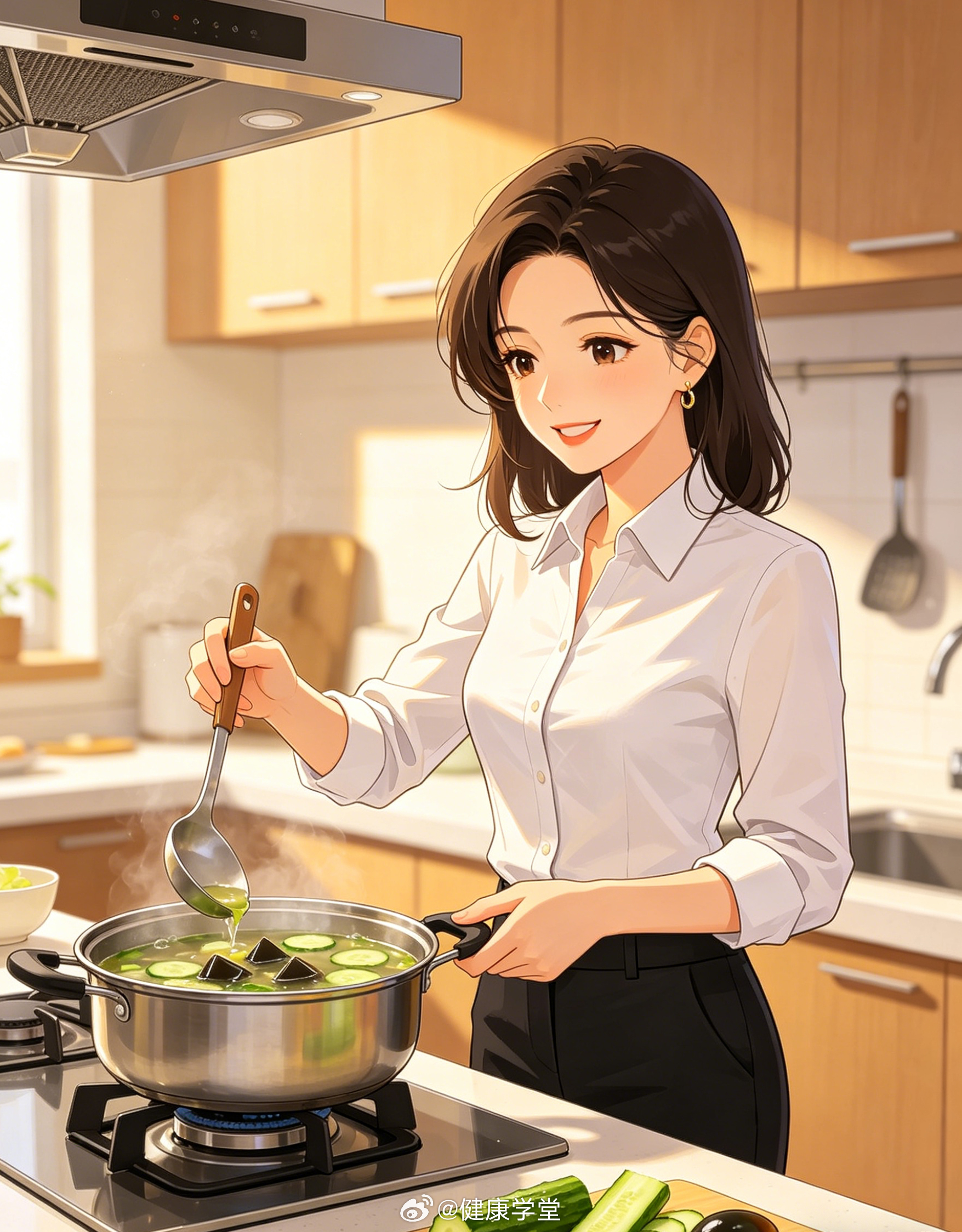 皮蛋黄瓜汤 控糖稳血糖：血糖高的人夏天不敢吃水果？皮蛋黄瓜汤是你的福音。黄瓜含糖