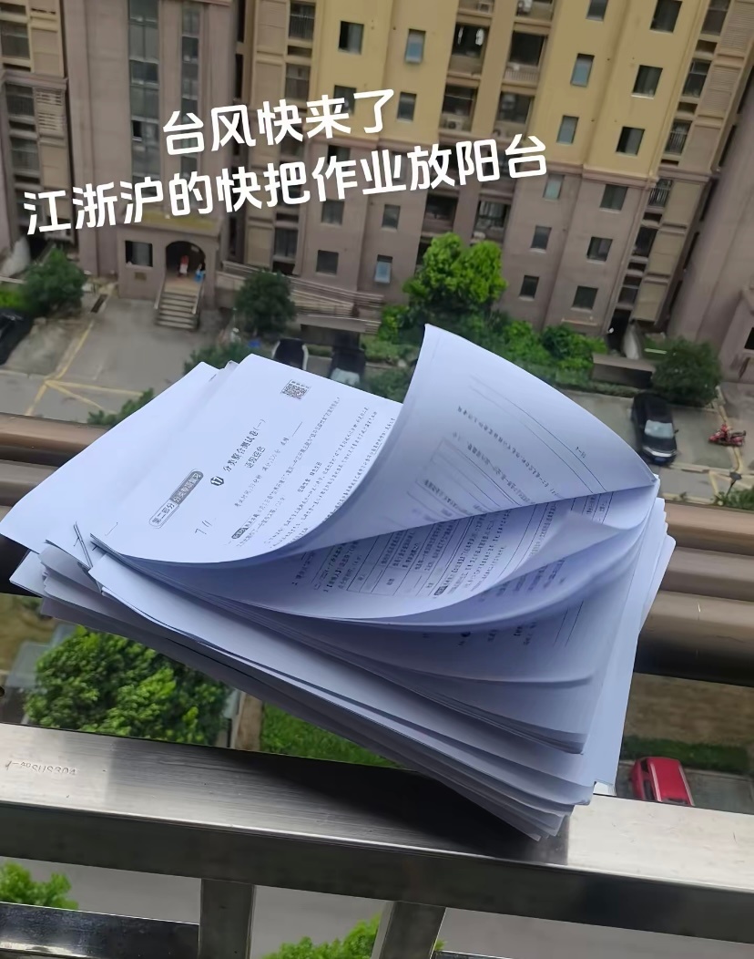 还要10天开学，实在写不完了，送给台风吧（白海豚快来拿走写） 
