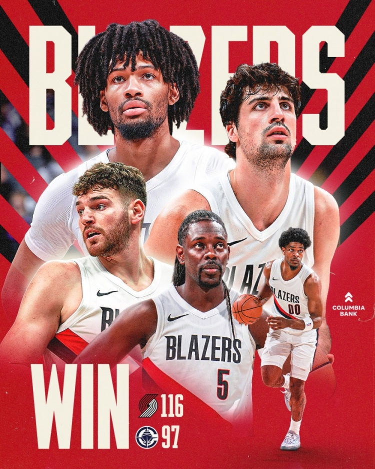 4月11日讯 NBA常规赛，开拓者116-97击败快船，战绩完成反超的同时，也自