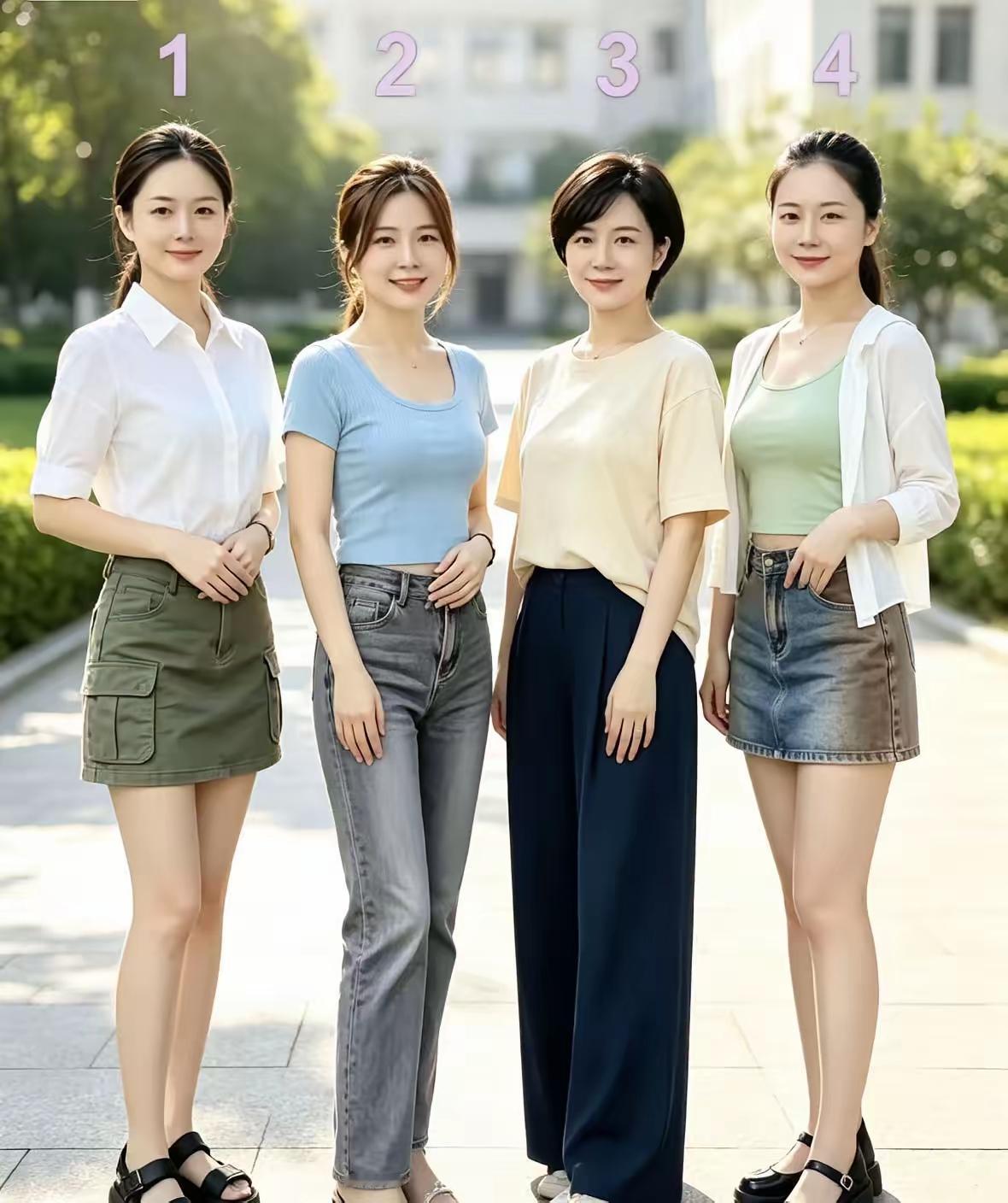 下面这四位美女里，有一位是985出来的学霸。猜一猜哪位美女是？