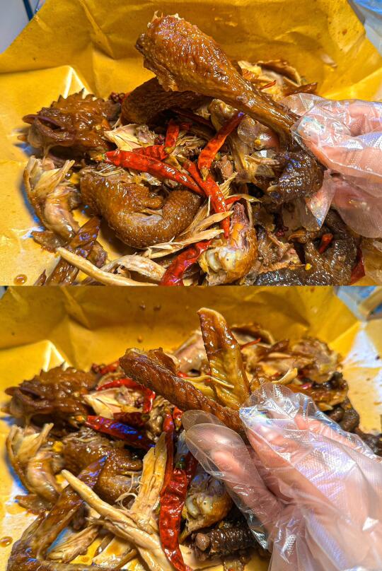 在宿州居然吃到了麻辣味烧鸡！