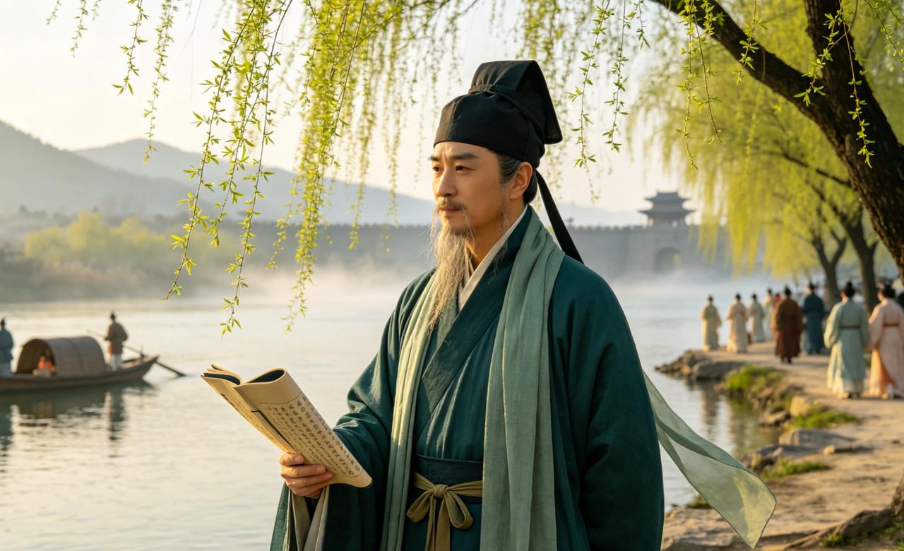 贺知章以前，柳谐音“留”，意境是离别相送，但自贺知章《咏柳》诞生，柳被赋予了新意