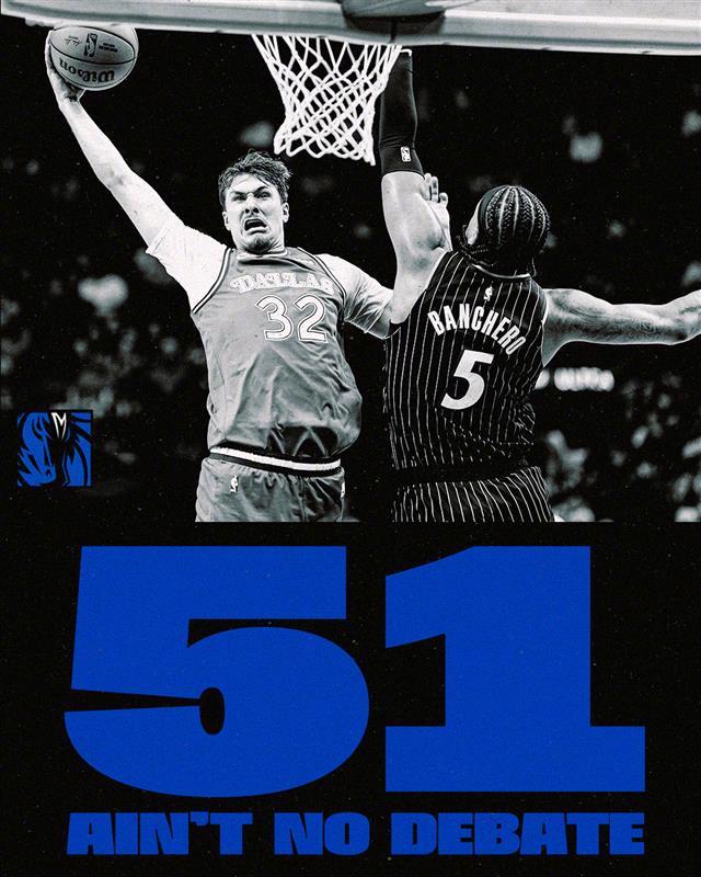 魔术客场138-127拿下独行侠。但班凯罗表现一般，10中4，拿到10分7篮板5