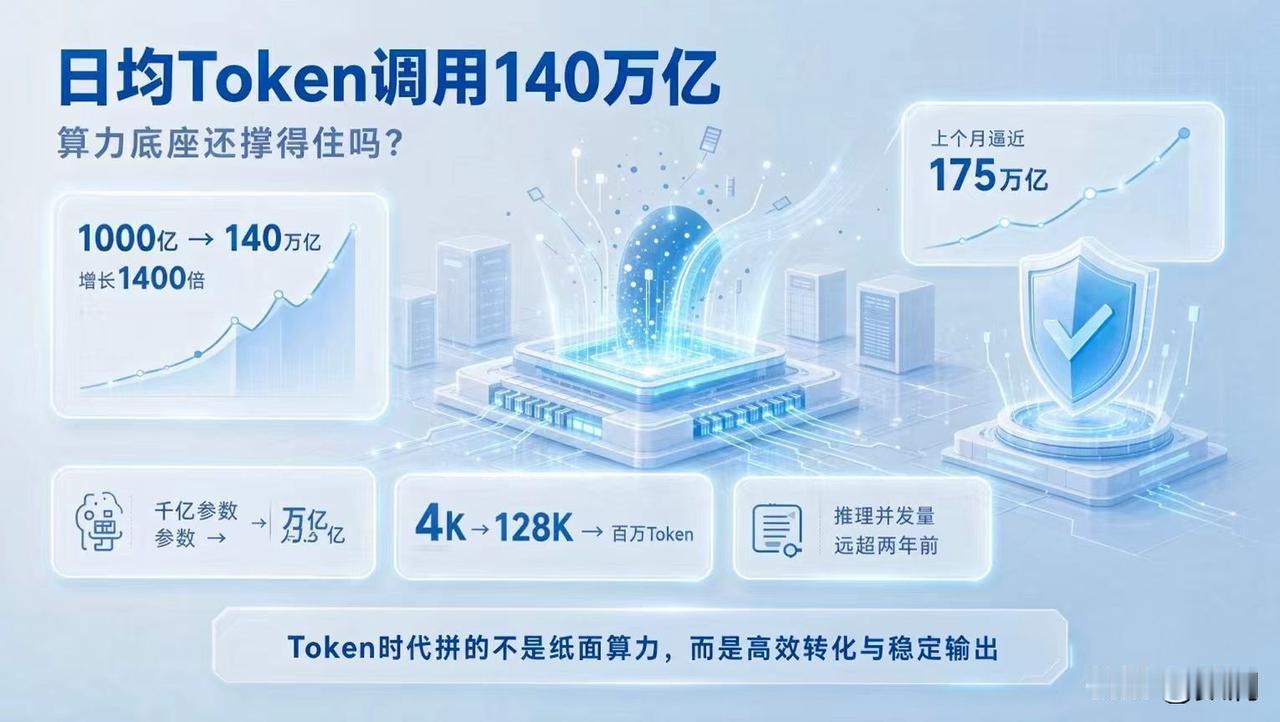 日均Token调用140万亿，算力底座还撑得住吗？
今儿参加了词元经济生态大会，