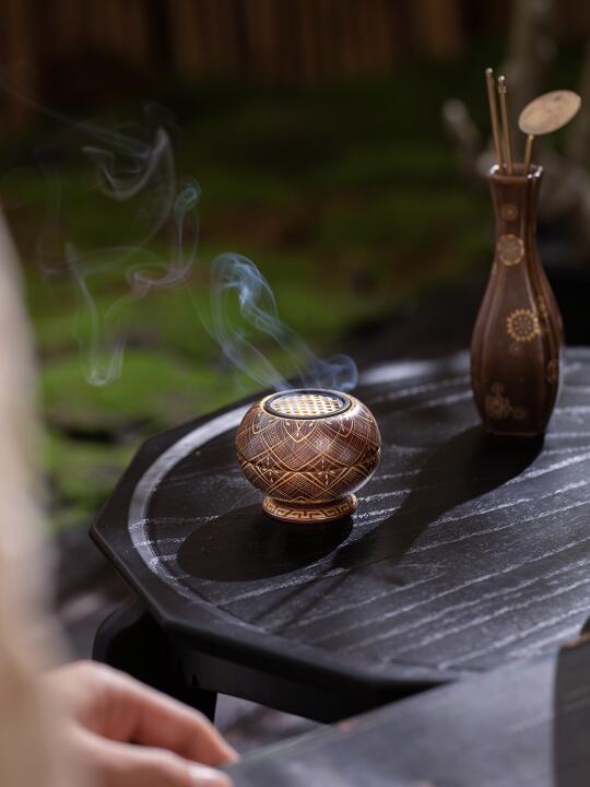 掌中星河夜｜金丝缠贝光的小香炉太仙了！