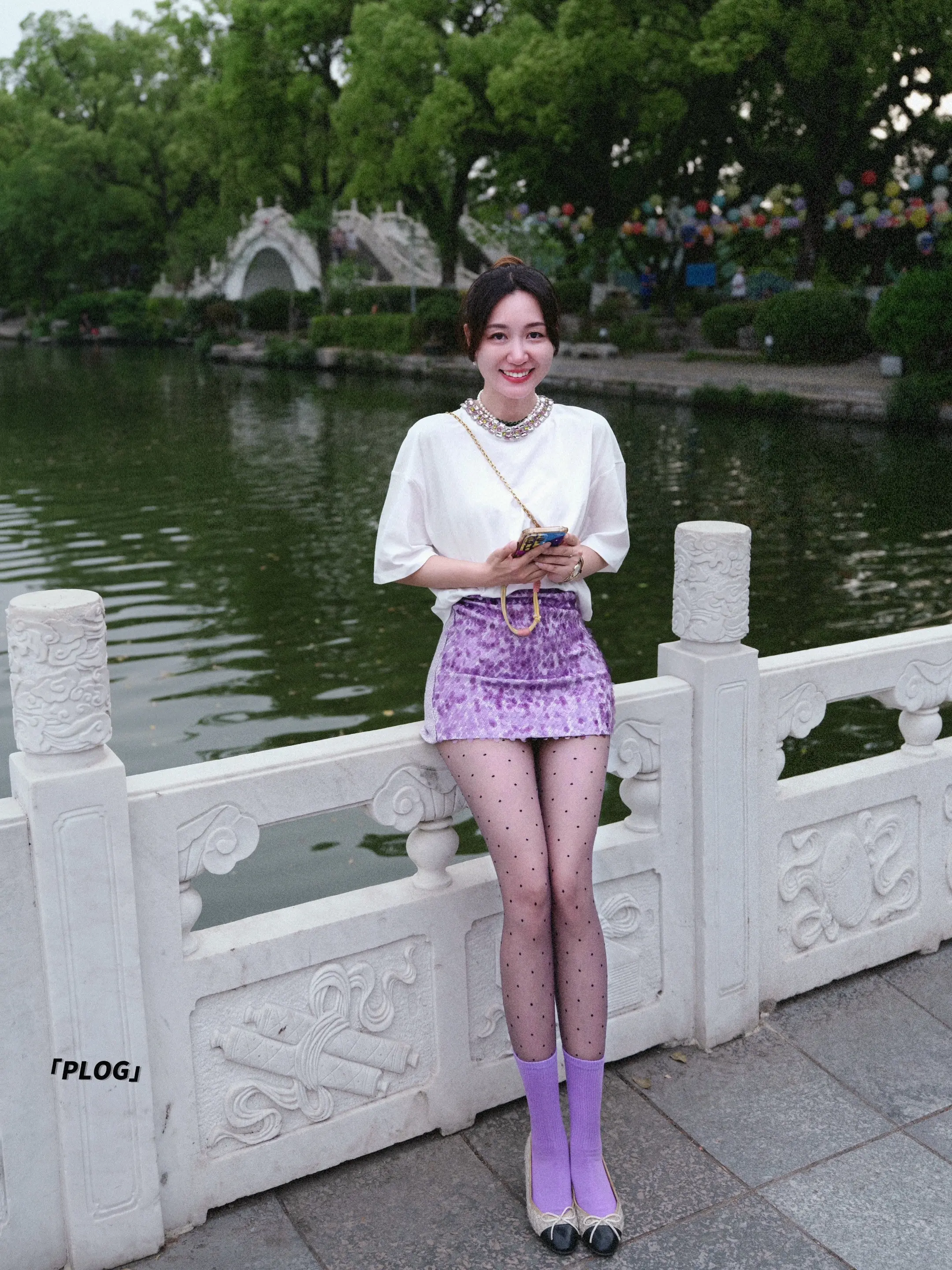 “妹妹说紫色很有韵味”