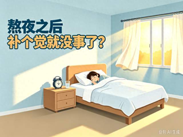 熬夜之后补个觉就没事了？
