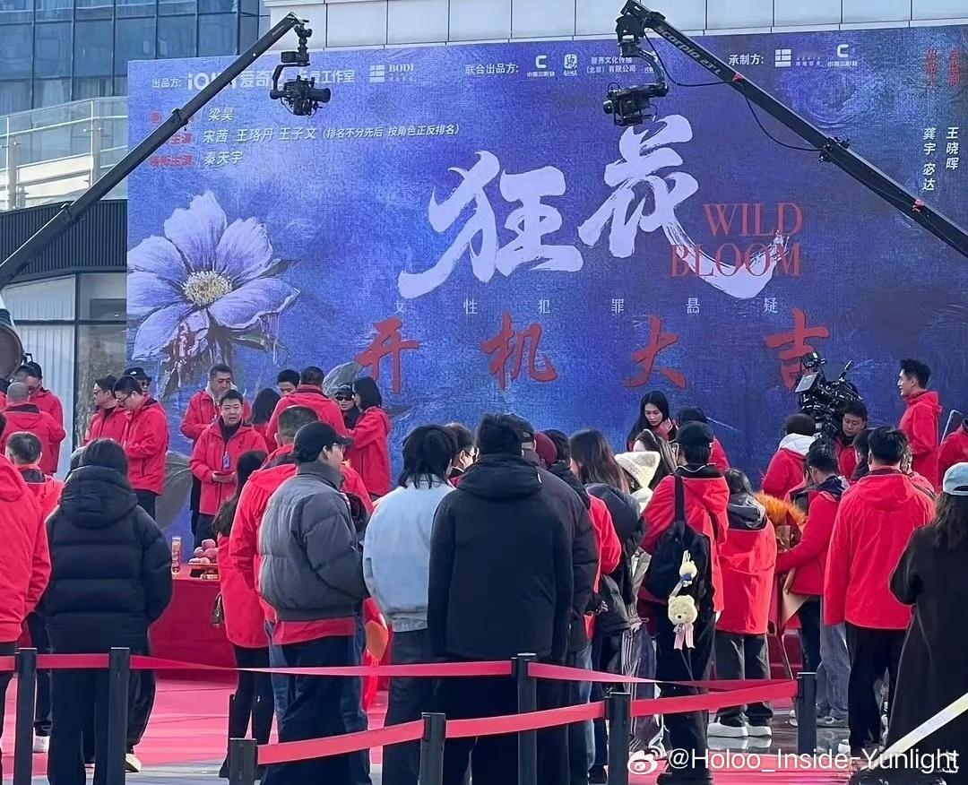 宋茜，王珞丹，王子文主演的《狂花》开机了，这个按角色正反角不分先后是正面角色，反