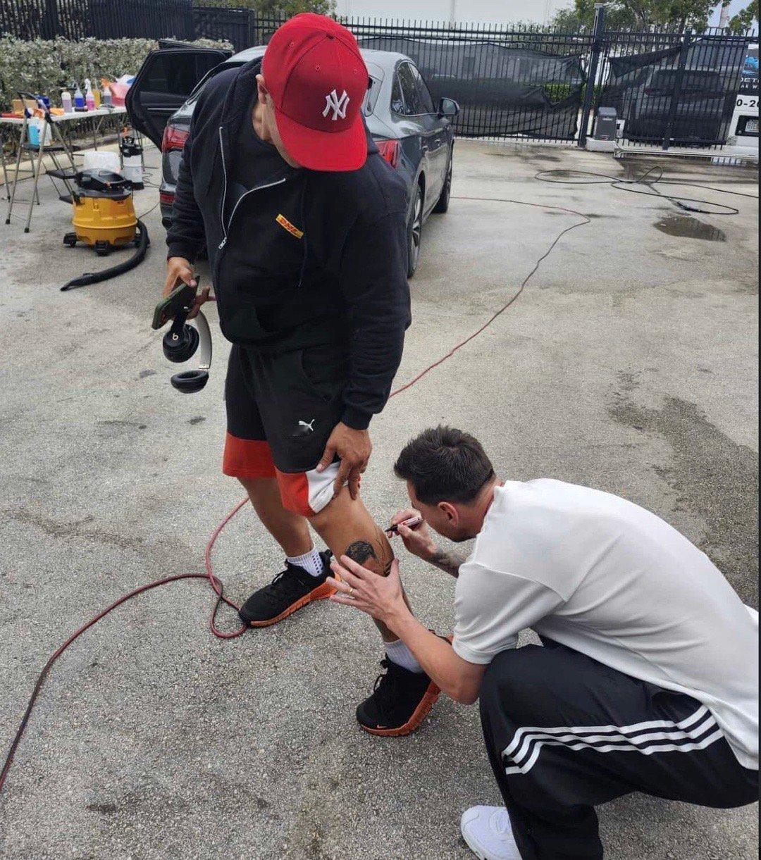 有头像还不够，配上签名才完美好有喜感😄梅西迈阿密国际超话