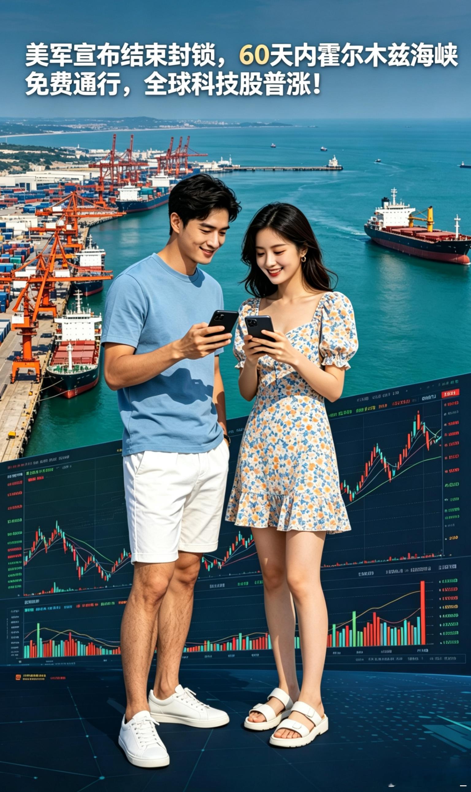 美军宣布结束封锁，60天内霍尔木兹海峡免费通行，全球科技股普涨！ 