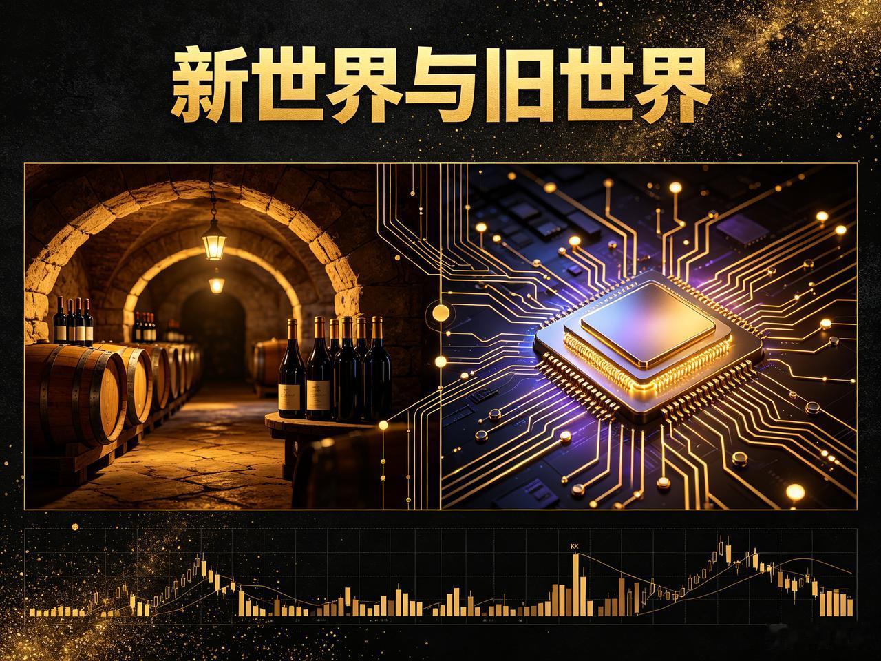 发现了一个很有意思的现象：葡萄酒行业有新旧世界之分，股市也有新旧世界之分。

旧