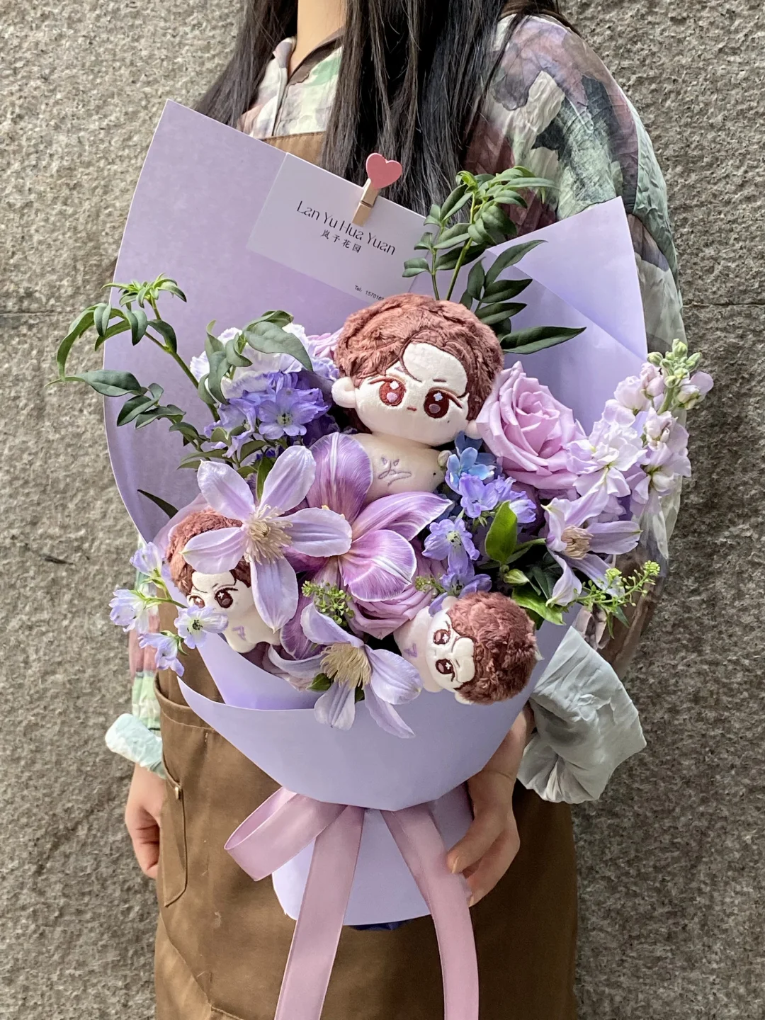 私人定制的玩偶花束💐｜北京花店