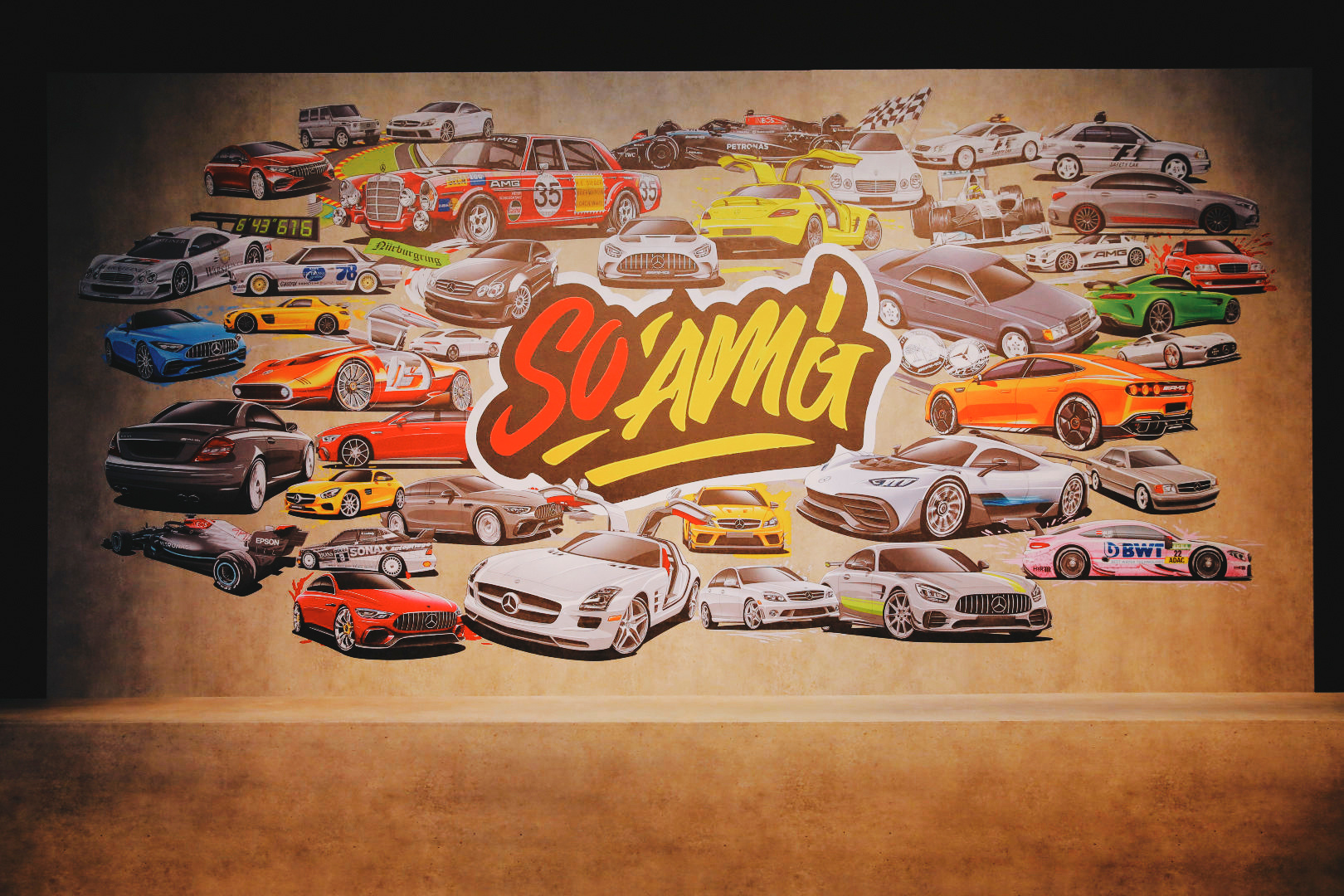 丸子作品继续出街快去领AMG品牌活动日领贴纸啦！！！我这些年是画了多少奔驰车……