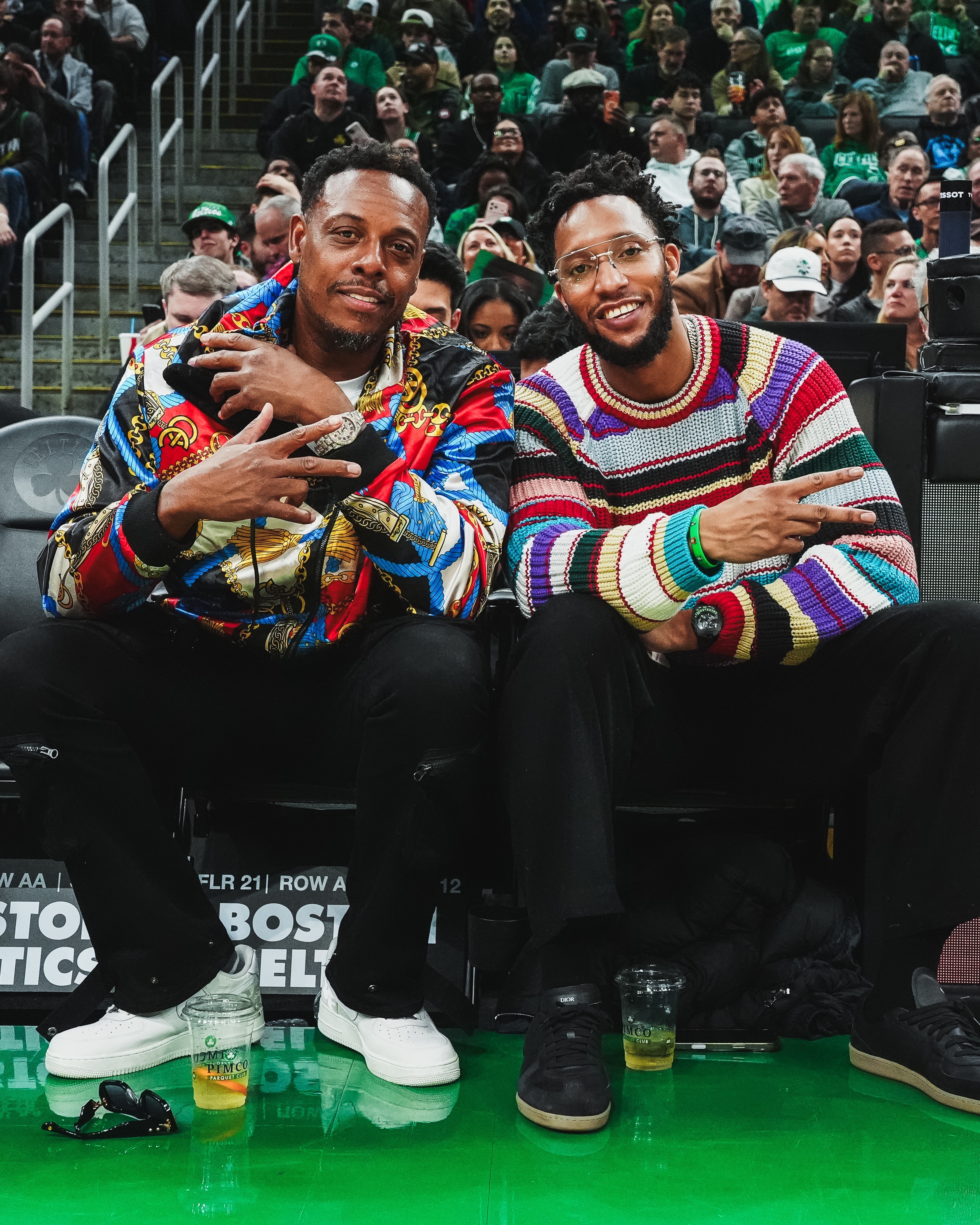 两位凯尔特人名宿、著名评论家莅临现场