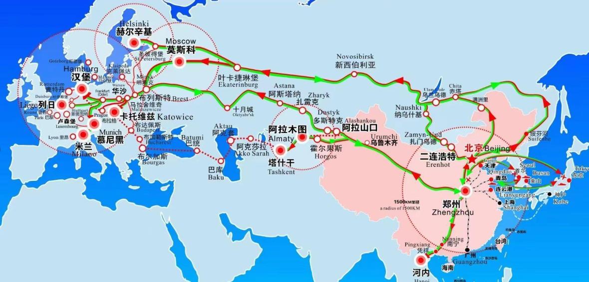 一带一路的高明之处，
就是由水路和铁路两方面组成！
一条路出现问题，还有另一条路