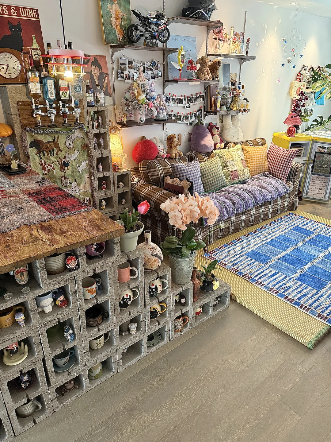 空心砖绿植吧台 出租屋的春天🌷