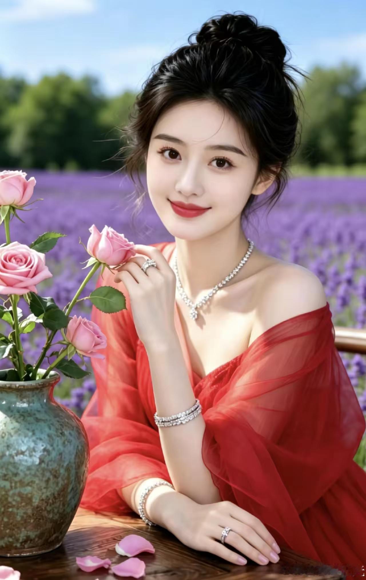 塞鸿秋·江南村居
清溪曲绕农家舍，
晴波潋滟山前泻。
疏林漫笼轻烟罅，
潺湲水声