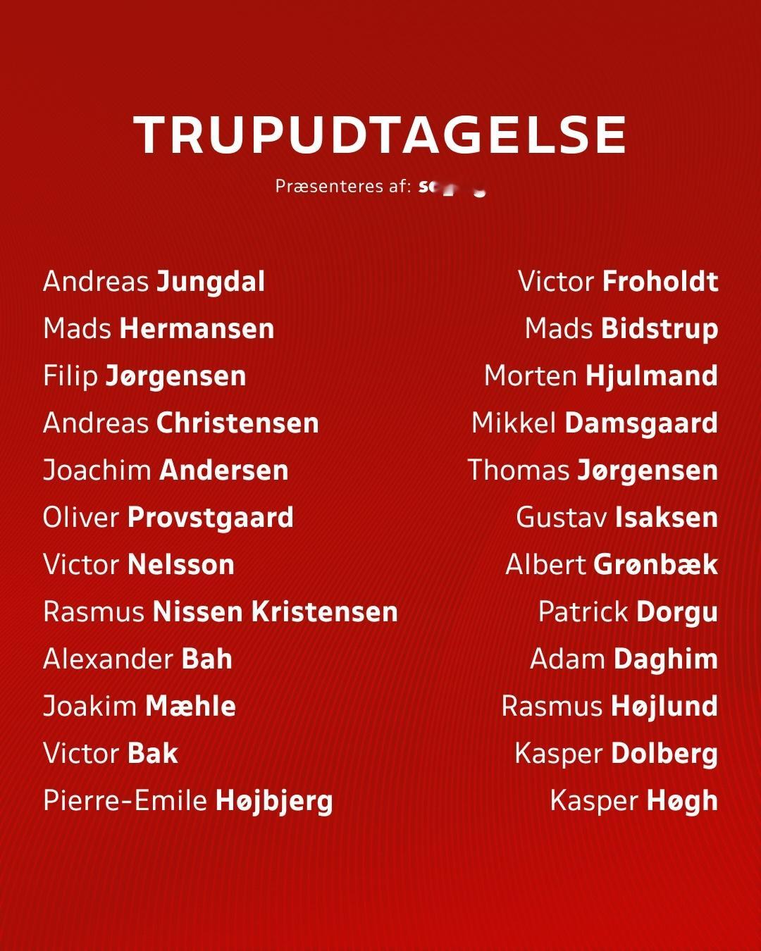 【官方】 🧤永达尔🇩🇰入选新一期丹麦国家队欧国联集训大名单。[good]w