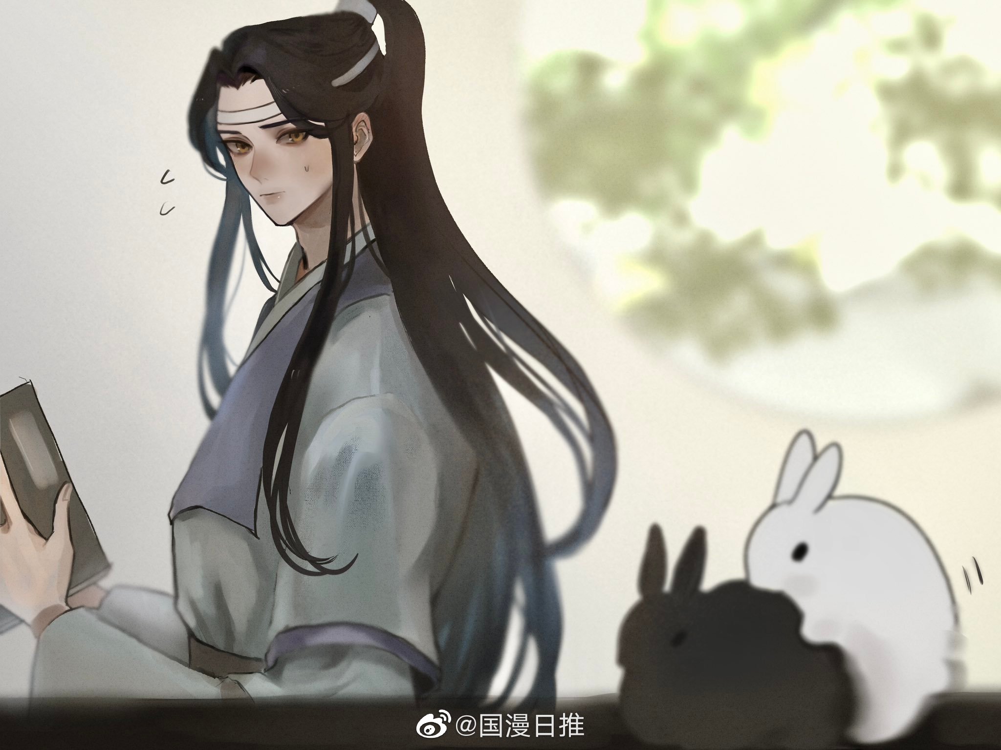 魔道祖师魔道祖师忘羡 魏无羡送的兔子和他一样不正经x:uji_530 