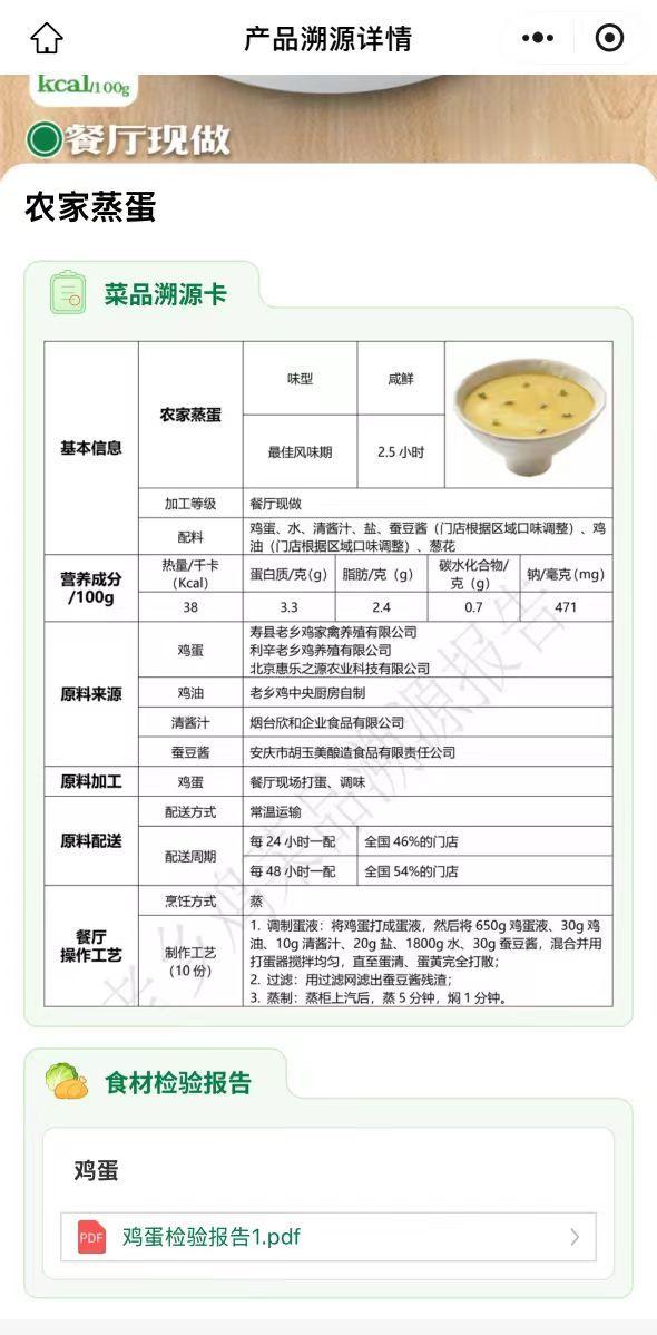 难怪现在在外面吃饭很少拉肚子了 安全感是可以被量化的！老乡鸡溯源报告 2.0 用