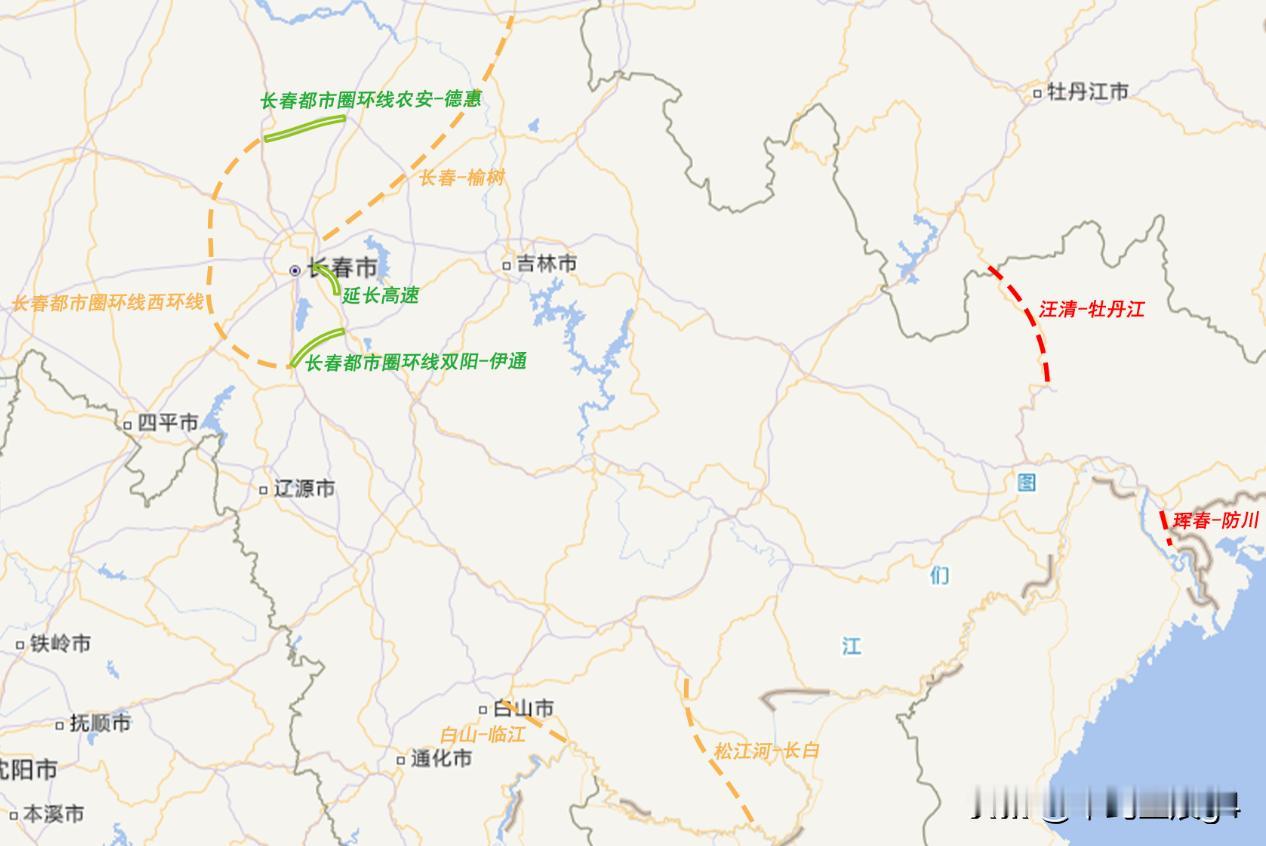 吉林高速公路2026年预计通车两段，并有多段在建和规划

2025年底，
吉林省
