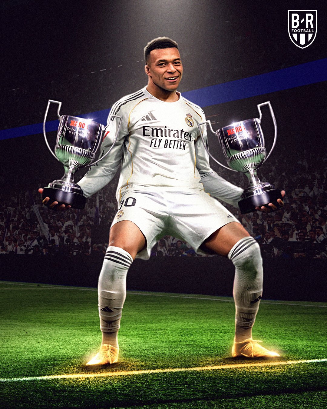姆巴佩连续两个赛季获得西甲金靴！🥇🏆西甲联赛halamadrid