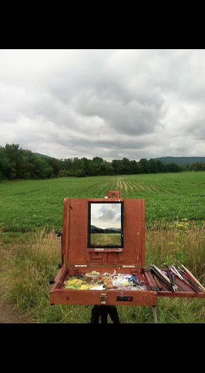 🎨调色盘盛着整片田野，画架框住流动的云。自然是最好的画布，而我们都是时光的执笔