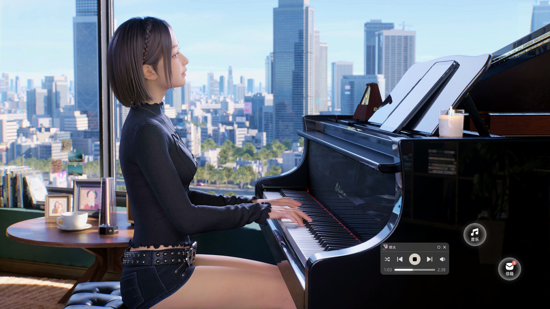 米哈游免费AI音乐陪伴游戏《BSide: Olivia Lin》将于8月31日正