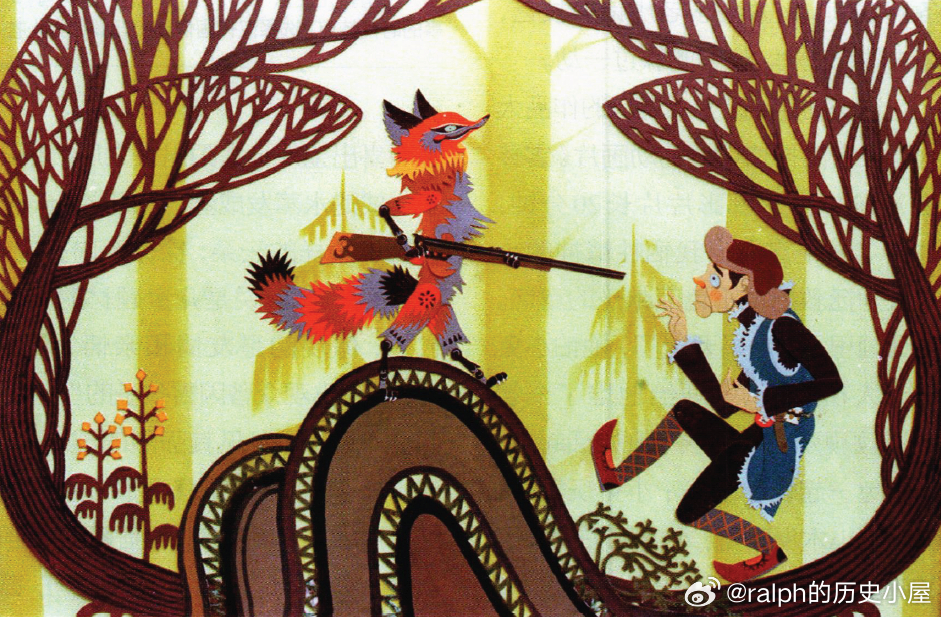 1978年《狐狸打猎人》剧照。该片是一部讽刺喜剧片，也是1978年拍摄的唯一一部