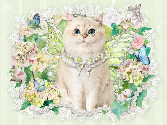 给你们分享一下新定制画的kiki猫仙子🧚‍♀️