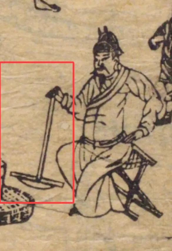 你知道这个人背后的东西是什么神器吗？
概（槩），俗称斗趟子，是长条形木板，中间部