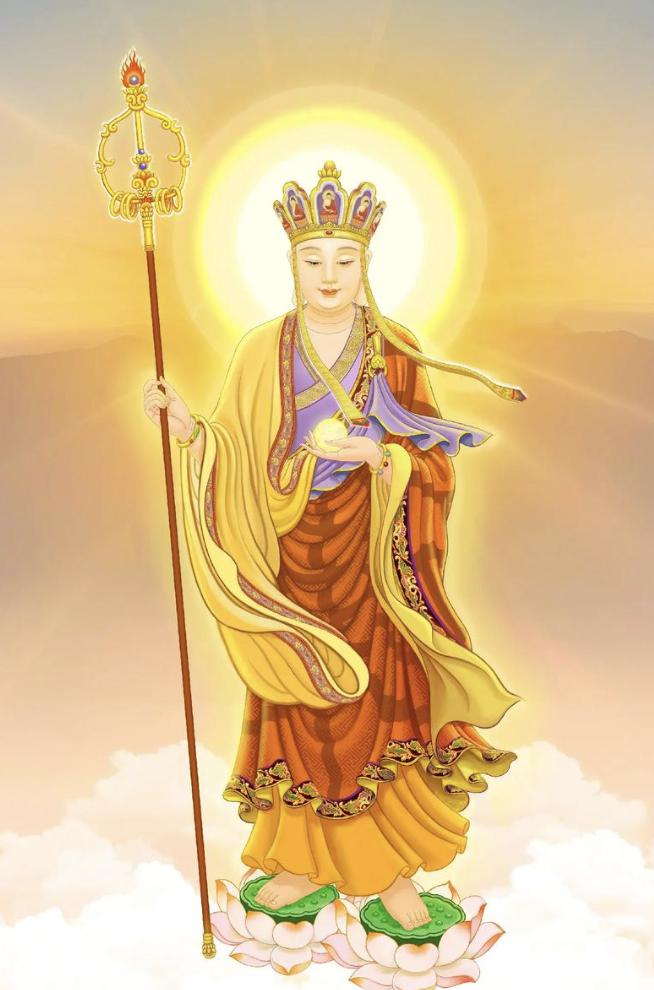 下联：藏地谱地藏菩萨。

（图片来自网络）