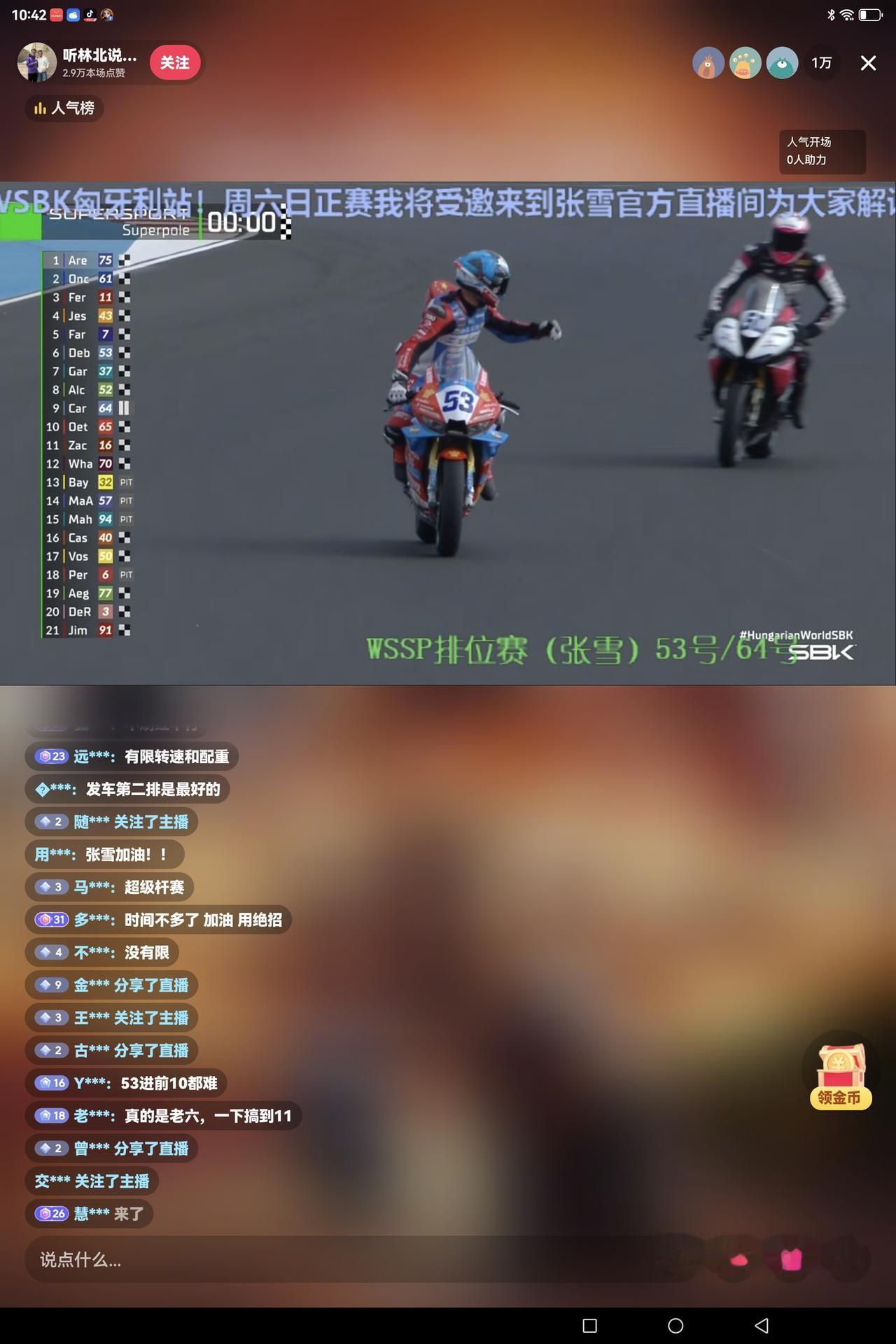 最新消息：2026“世摩赛”匈牙利站排位赛刚刚在晚10：45分结束，中国的“张雪